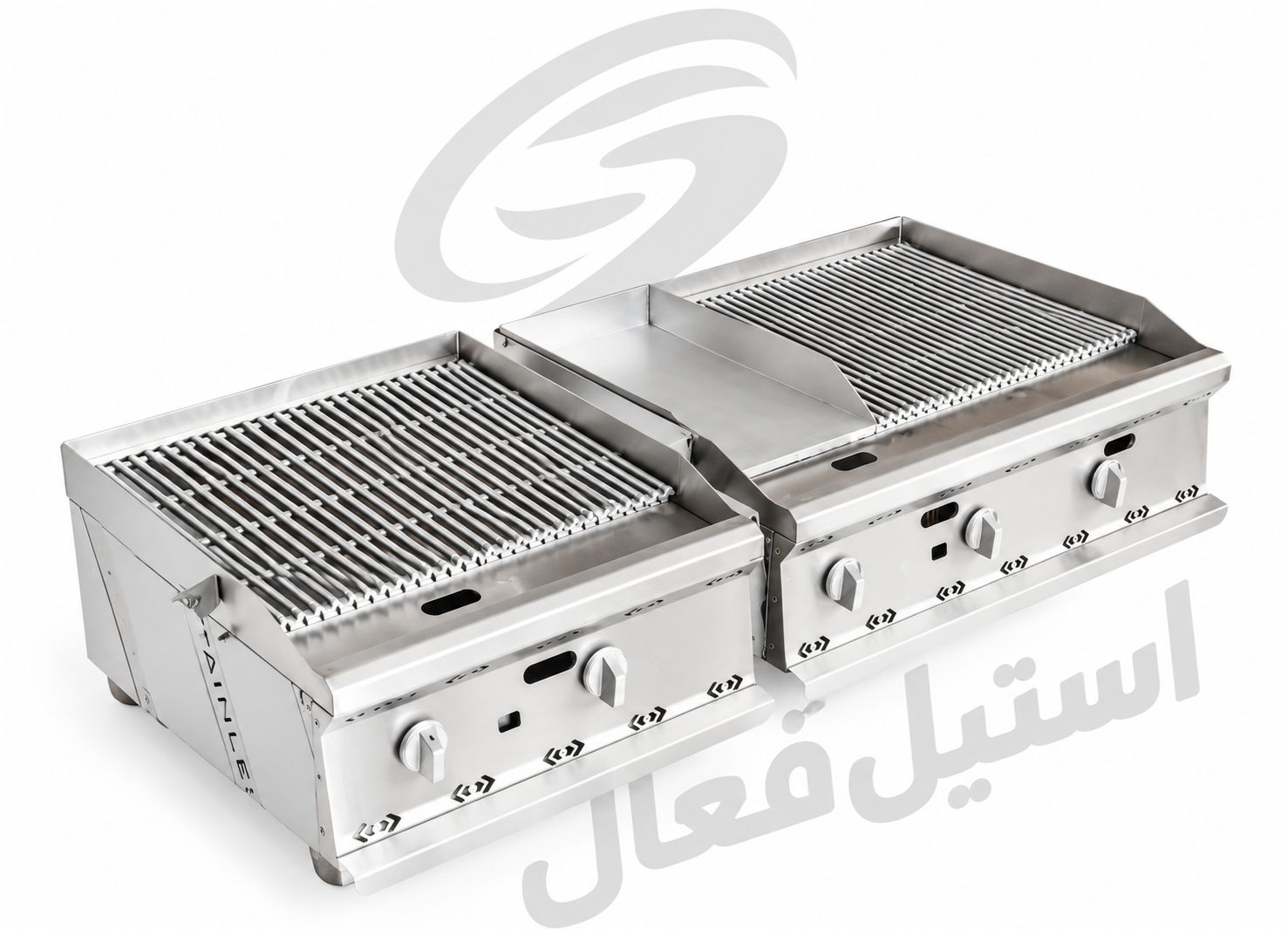 گریل روغنی صنعتی+کیفیت عالی+گارانتی12ماه+استیل فعال